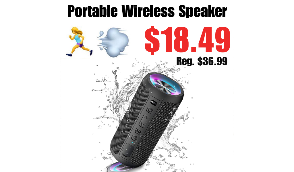 Portable Wireless Speaker Only $18.49 Shipped on Amazon (Regularly $36.99)
