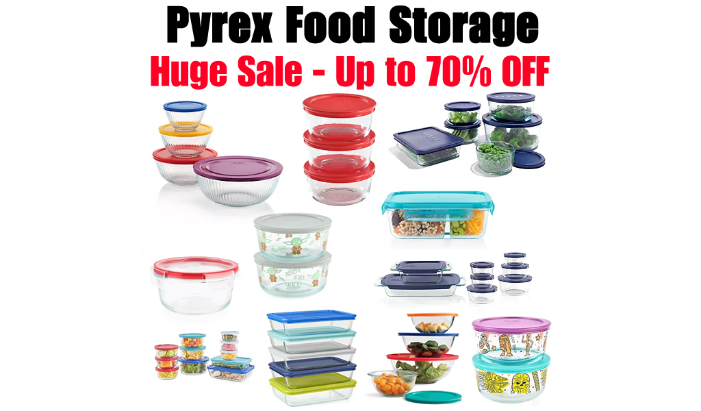 Pyrex Food Storage - Huge Sale on Kohls