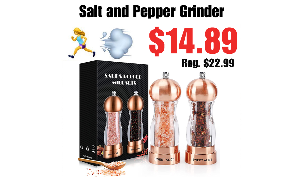 Salt and Pepper Grinder Only $14.89 Shipped on Amazon (Regularly $22.99)