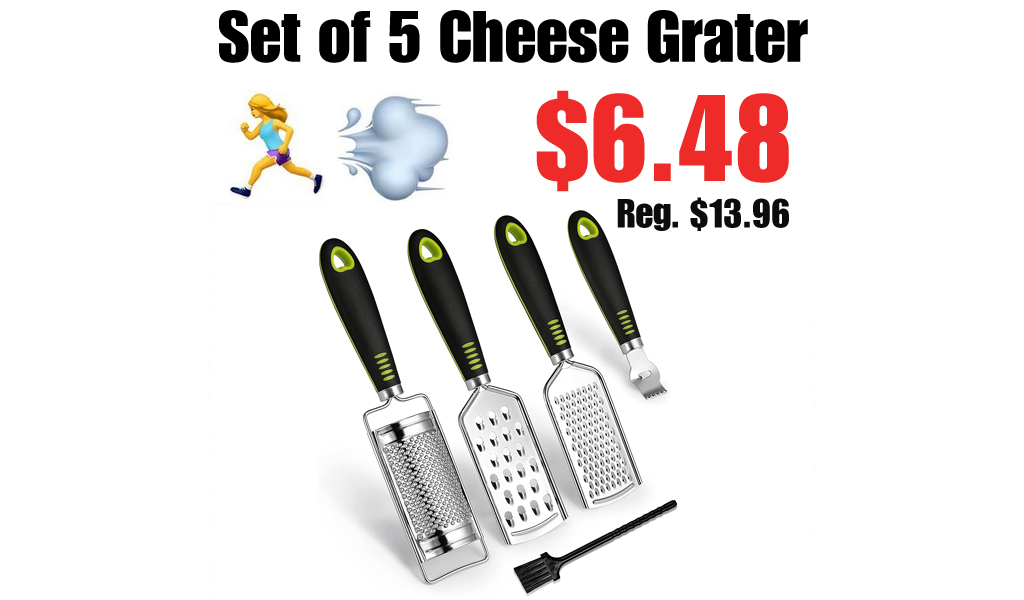 Set of 5 Cheese Grater Only $6.48 Shipped on Amazon (Regularly $13.96)