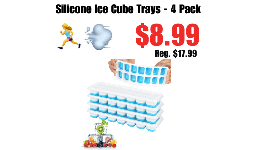 Silicone Ice Cube Trays - 4 Pack Only $8.99 Shipped on Amazon (Regularly $17.99)