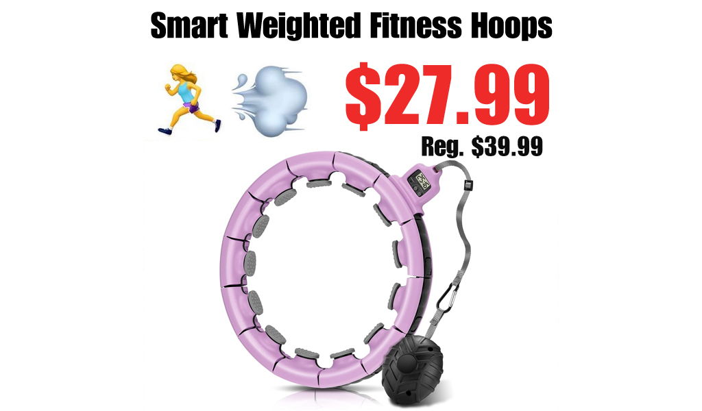 Smart Weighted Fitness Hoops Only $27.99 Shipped on Amazon (Regularly $39.99)