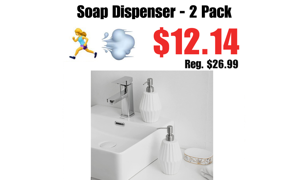 Soap Dispenser - 2 Pack Only $12.14 Shipped on Amazon (Regularly $26.99)
