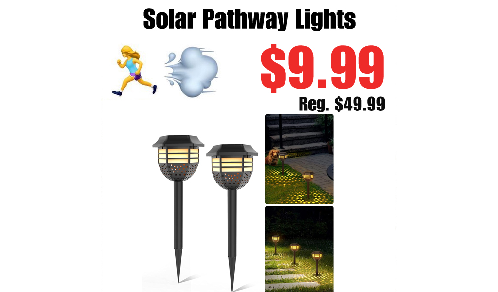 Solar Pathway Lights - 2 Pack Just $9.99 Shipped on Amazon (Regularly $49.99)