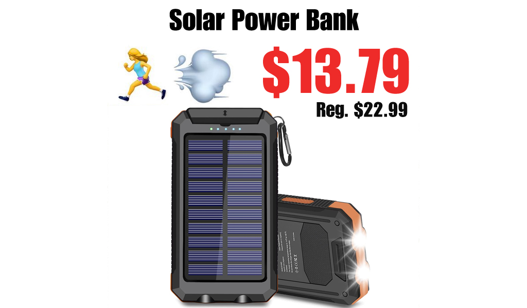 Solar Power Bank Only $13.79 Shipped on Amazon (Regularly $22.99)