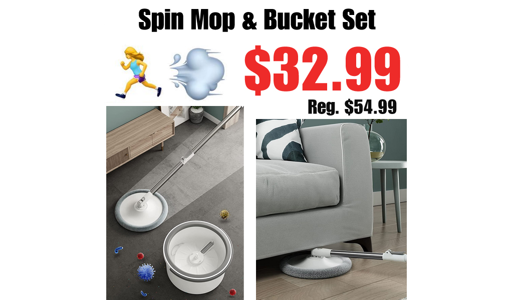 Spin Mop & Bucket Set Only $32.99 Shipped on Amazon (Regularly $54.99)