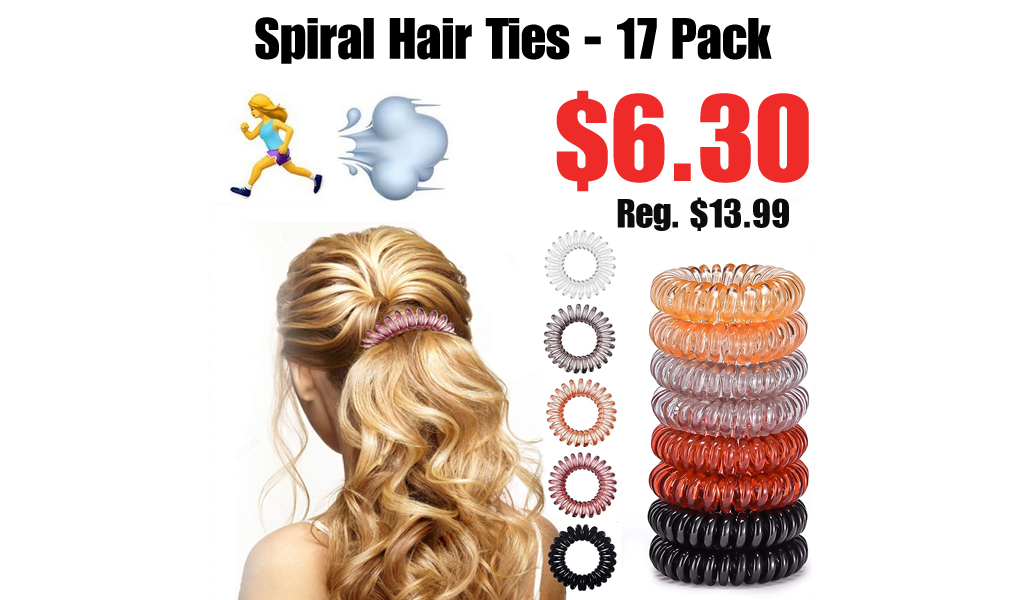 Spiral Hair Ties - 17 Pack Only $6.30 Shipped on Amazon (Regularly $13.99)