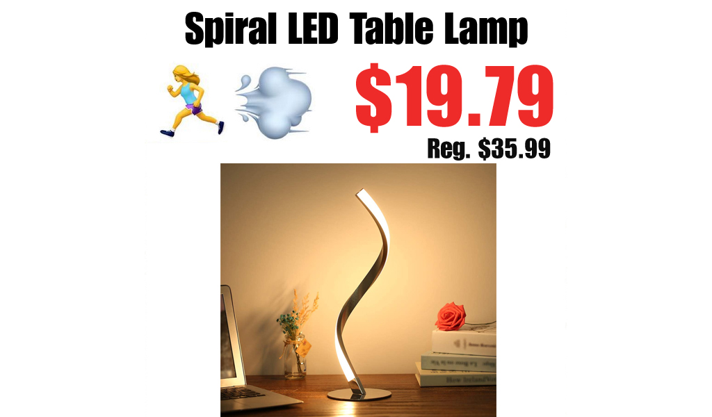 Spiral LED Table Lamp Just $19.79 Shipped on Amazon (Regularly $35.99)