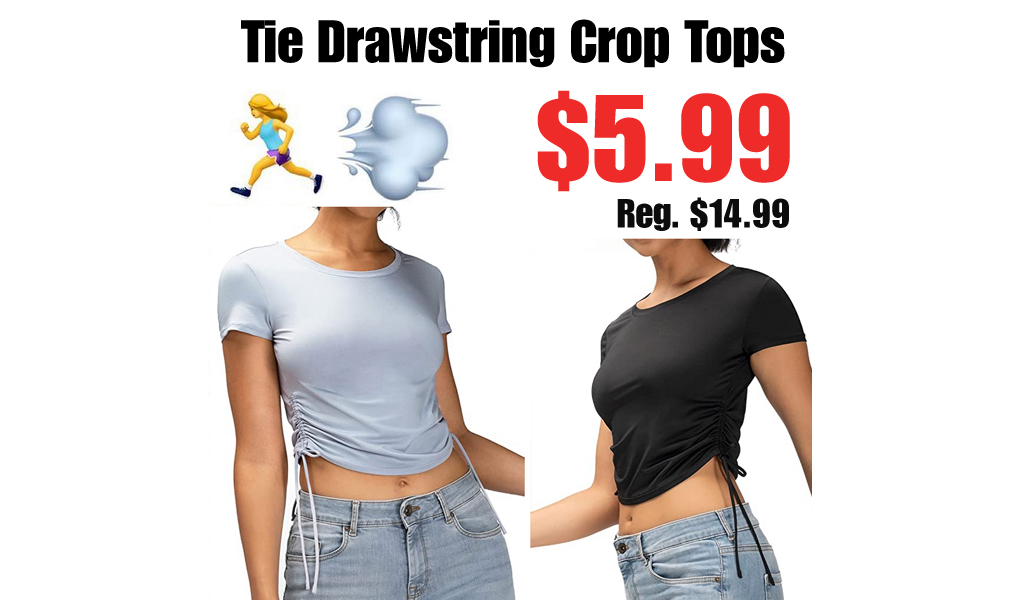 Tie Drawstring Crop Tops Only $5.99 Shipped on Amazon (Regularly $14.99)