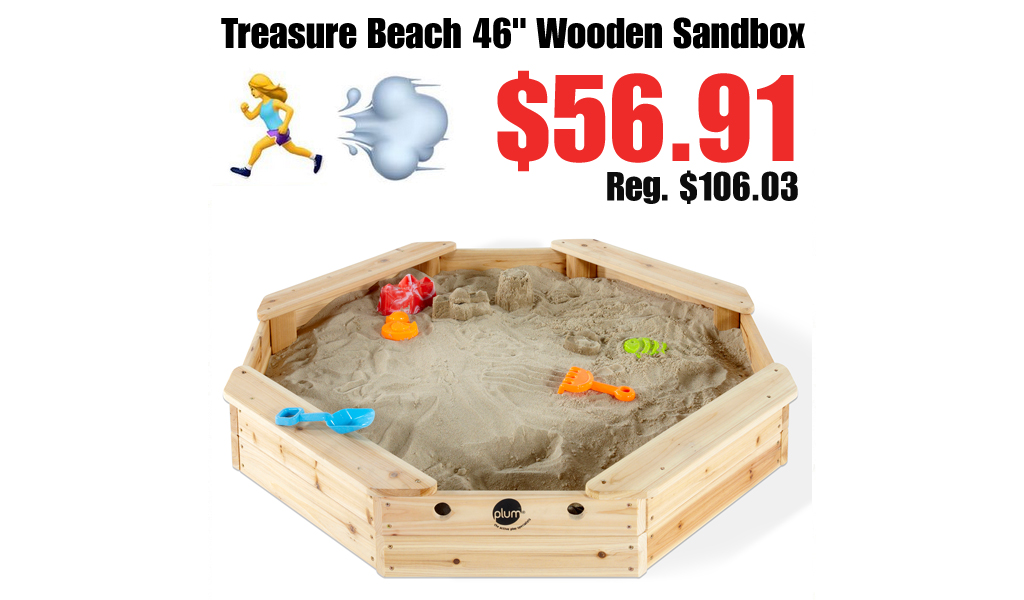 Treasure Beach 46" Wooden Sandbox Only $56.91 on Walmart.com (Regularly $106.03)
