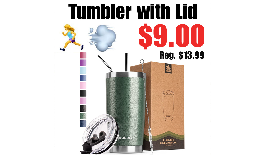 Tumbler with Lid Only $9.00 Shipped on Amazon (Regularly $13.99)