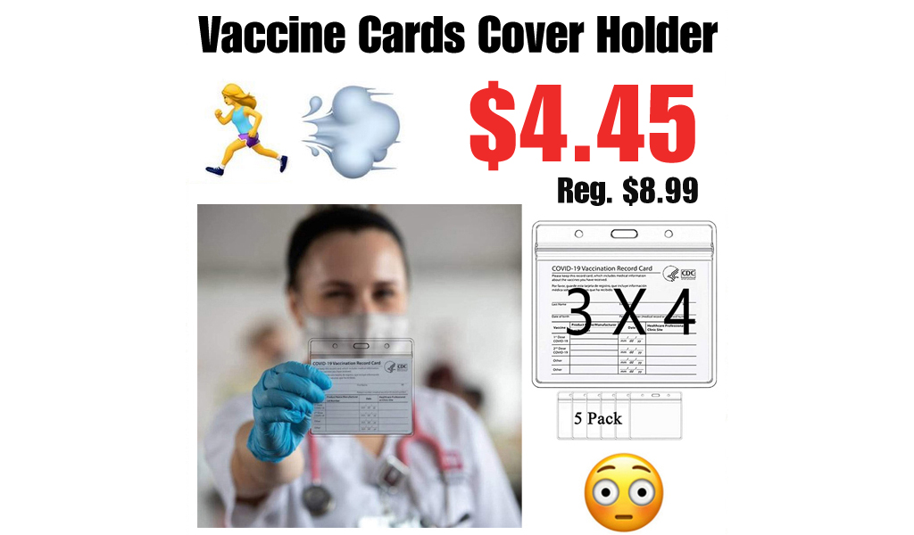 Vaccine Cards Cover Holder Only $4.45 Shipped on Amazon (Regularly $8.99)