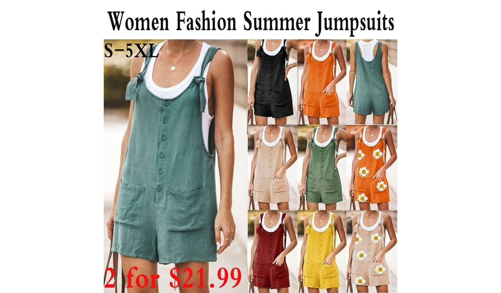 Women Fashion Summer Jumpsuits