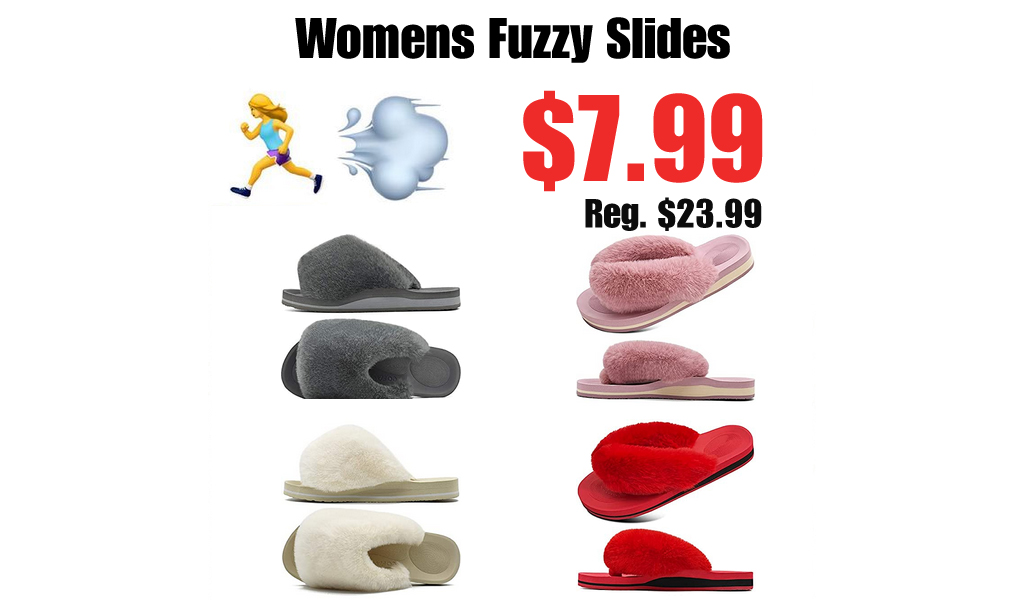 Womens Fuzzy Slides Only $7.99 Shipped on Amazon (Regularly $23.99)