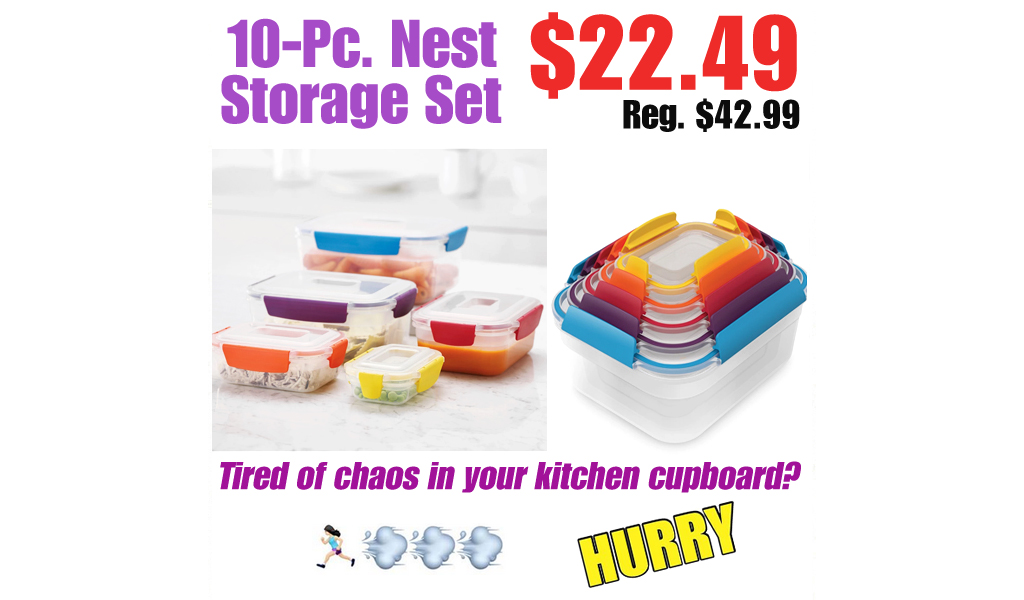 10-Pc. Nest Storage Set Only $22.49 on Macys.com (Regularly $42.99)