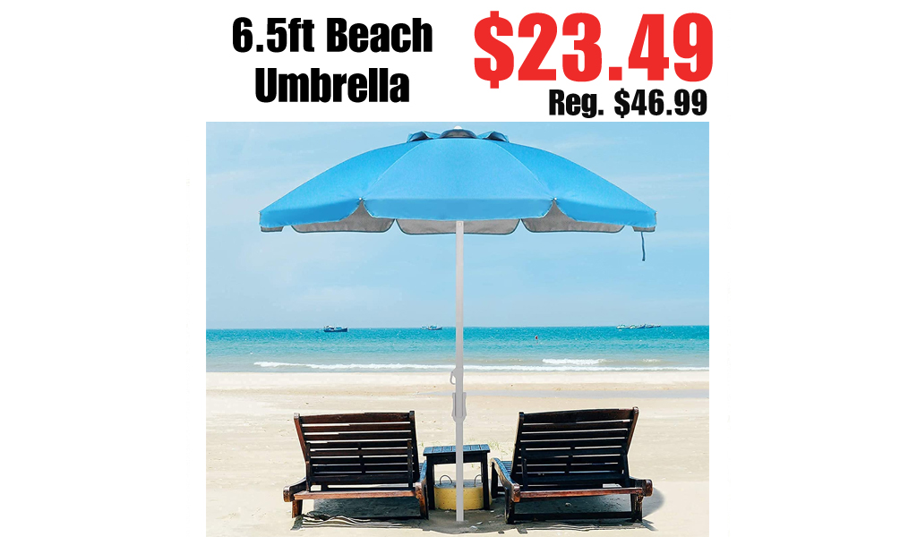 6.5ft Beach Umbrella Only $23.49 Shipped on Amazon (Regularly $46.99)