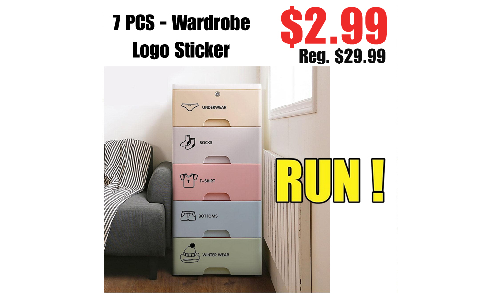 7 PCS - Wardrobe Logo Sticker Only $2.99 Shipped on Amazon (Regularly $29.99)