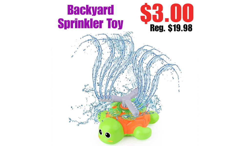 Backyard Sprinkler Toy Only $3.00 Shipped on Amazon (Regularly $19.98)