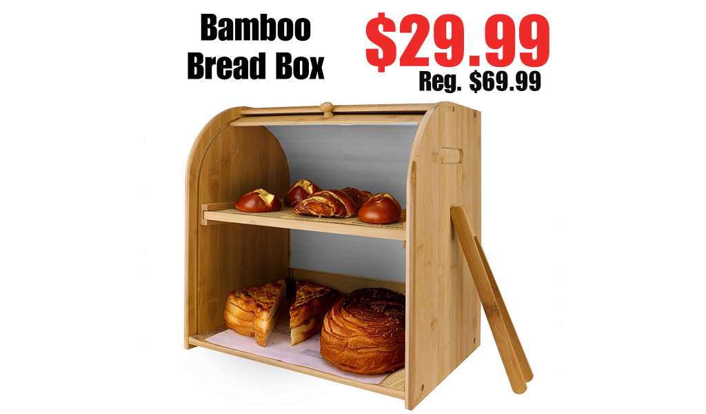 Bamboo Bread Box Only $29.99 Shipped on Amazon (Regularly $69.99)