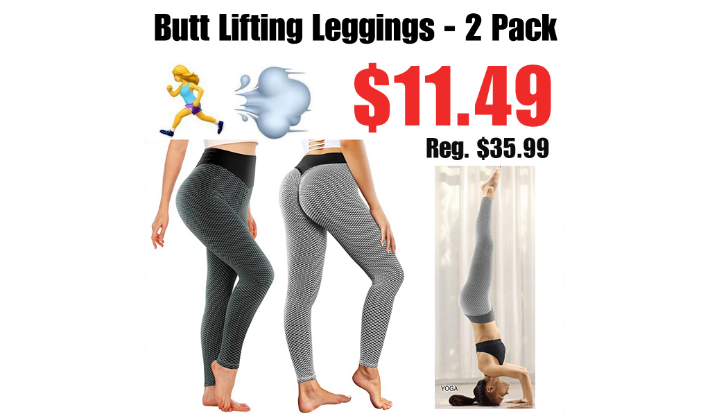 Butt Lifting Leggings - 2 Pack Only $11.49 Shipped on Amazon (Regularly $35.99)