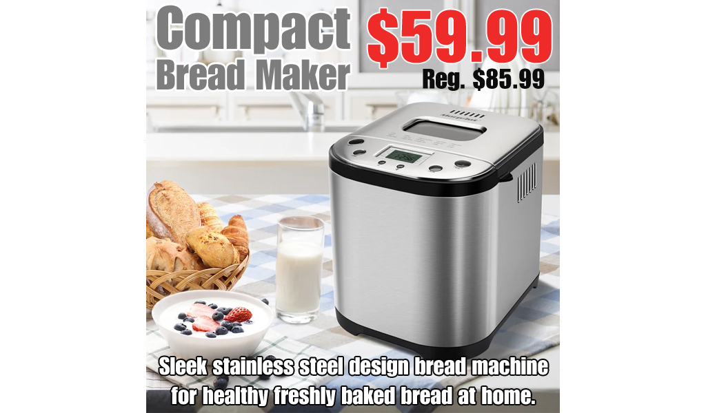 Compact Bread Maker Only $59.99 on Wayfair (Regularly $85.99)