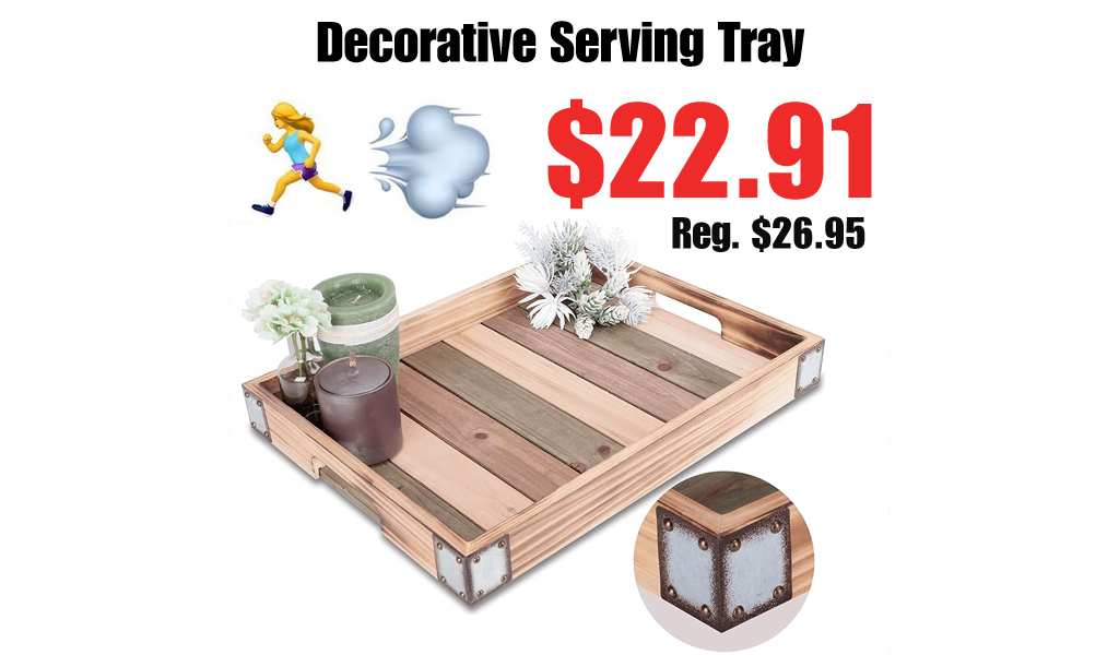 Decorative Serving Tray Only $22.91 Shipped on Amazon (Regularly $26.95)