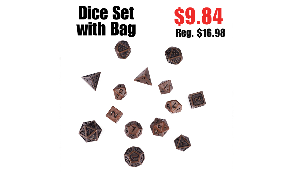 Dice Set with Bag Only $9.84 Shipped on Amazon (Regularly $16.98)