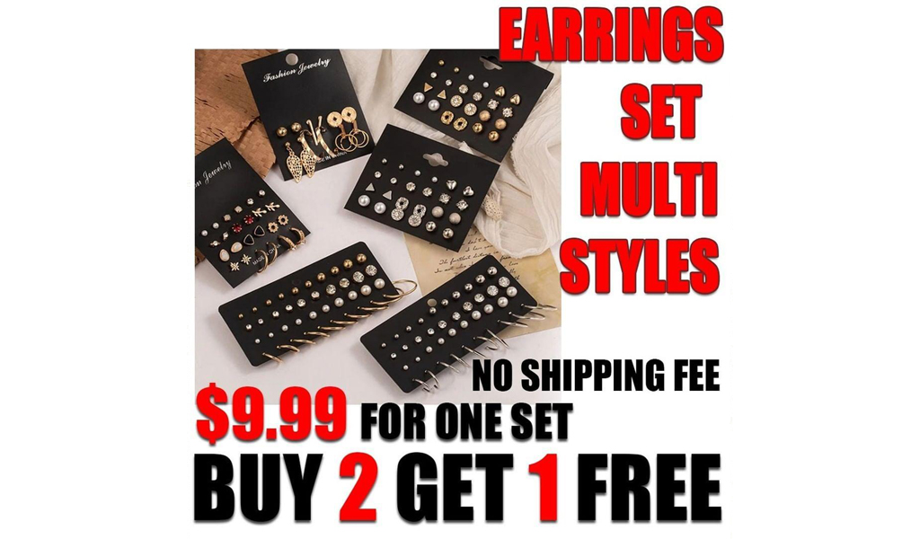 EARRING set with multi styles