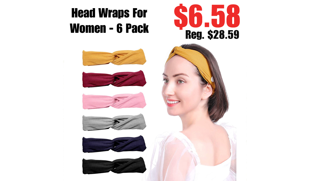 Head Wraps For Women - 6 Pack Only $6.58 Shipped on Amazon (Regularly $28.59)