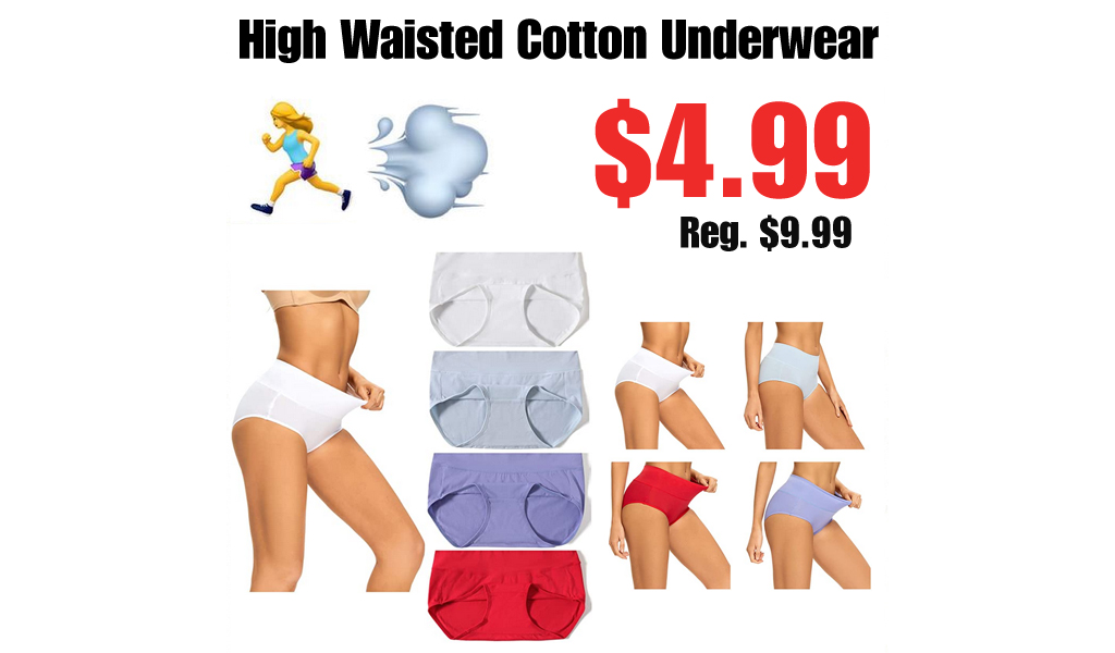 High Waisted Cotton Underwear Only $4.99 Shipped on Amazon (Regularly $9.99)