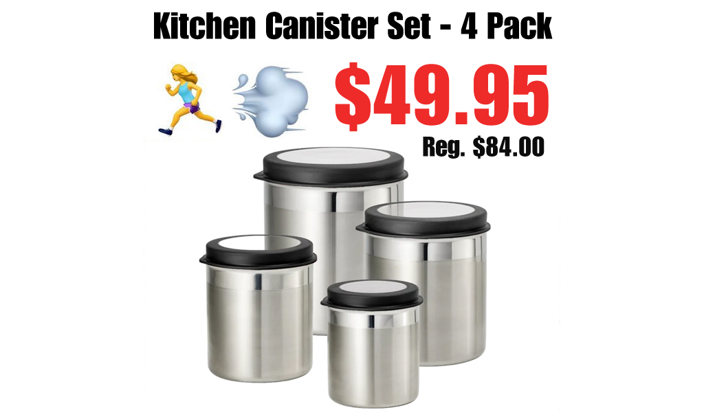 Kitchen Canister Set - 4 Pack Only $49.95 on Wayfair (Regularly $84.00)