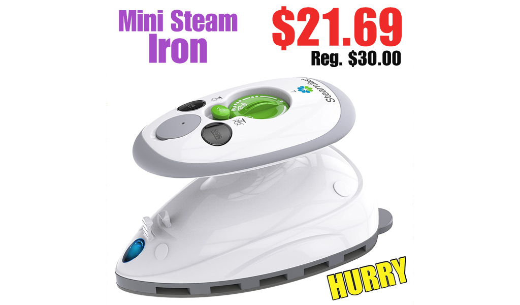 Mini Steam Iron Only $21.69 Shipped on Amazon (Regularly $30.00)