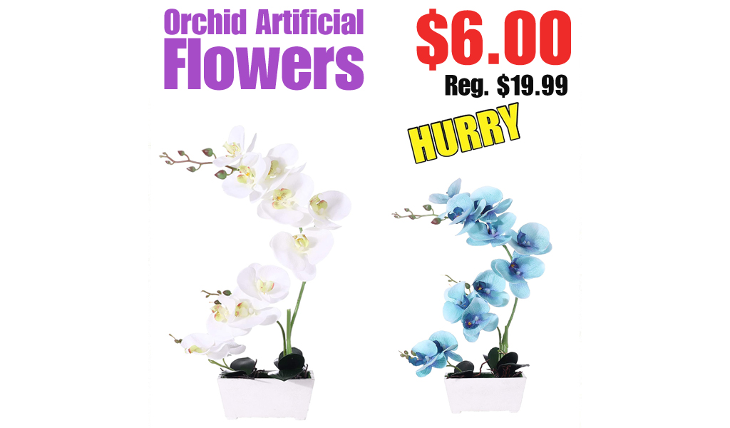 Orchid Artificial Flowers Only $6.00 Shipped on Amazon (Regularly $19.99)