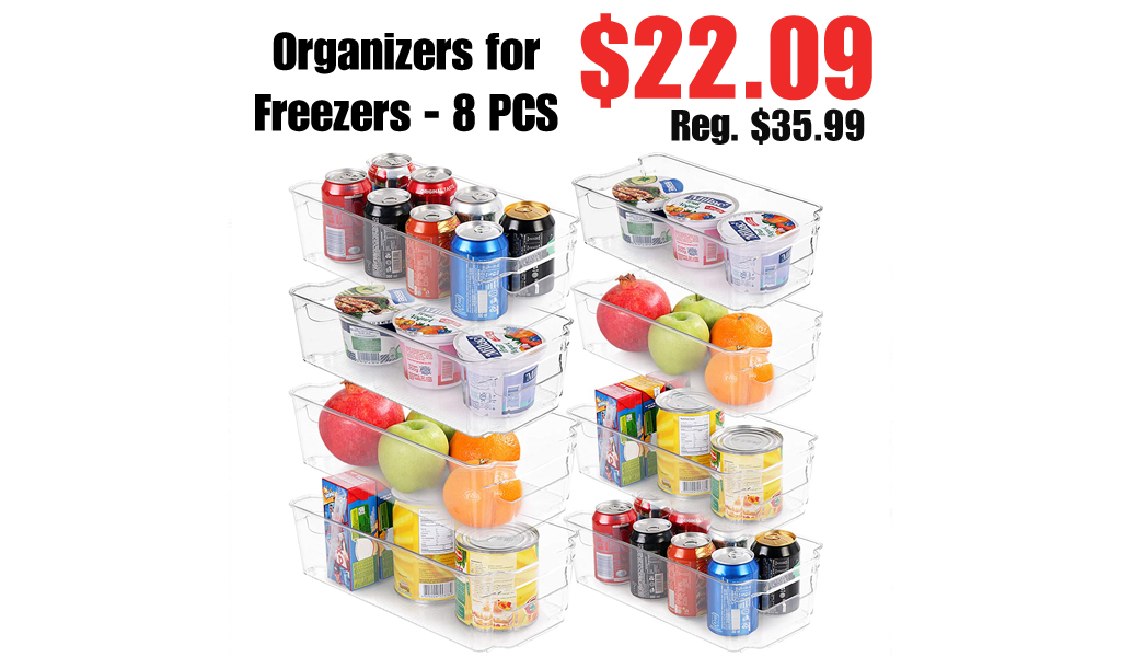 Organizers for Freezers - 8 PCS Only $22.09 Shipped on Amazon (Regularly $35.99)