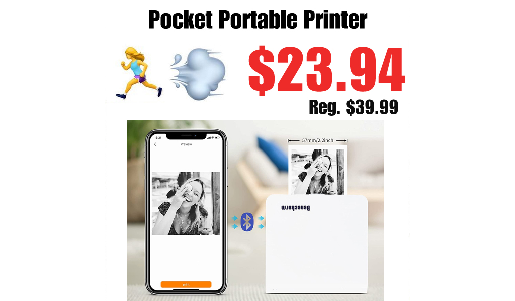Pocket Portable Printer Only $23.94 Shipped on Amazon (Regularly $39.99)