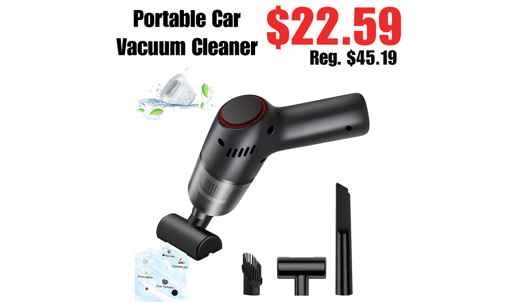 Portable Car Vacuum Cleaner Only $22.59 Shipped on Amazon (Regularly $45.19)
