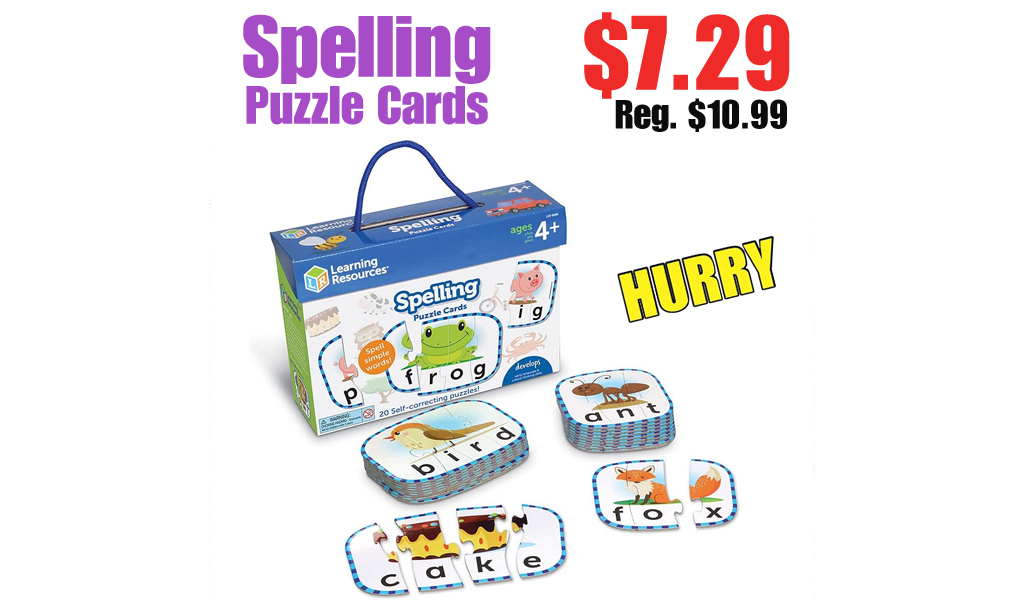 Spelling Puzzle Cards Only $7.29 Shipped on Amazon (Regularly $10.99)