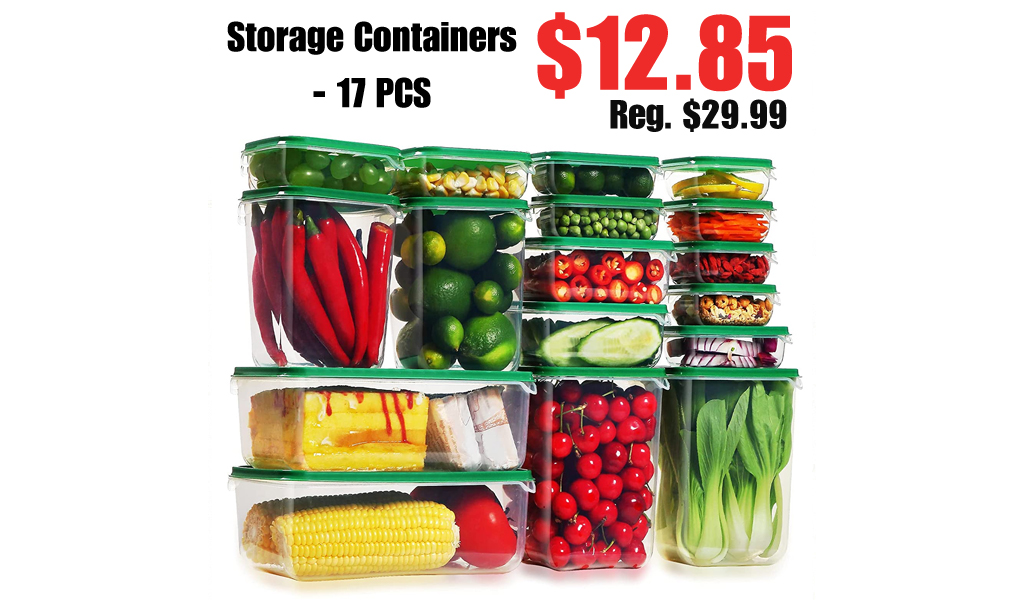 Storage Containers - 17 PCS Only $12.85 Shipped on Amazon (Regularly $29.99)