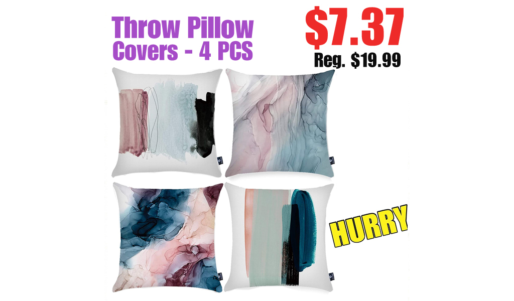 Throw Pillow Covers - 4 PCS Only $7.37 Shipped on Amazon (Regularly $19.99)