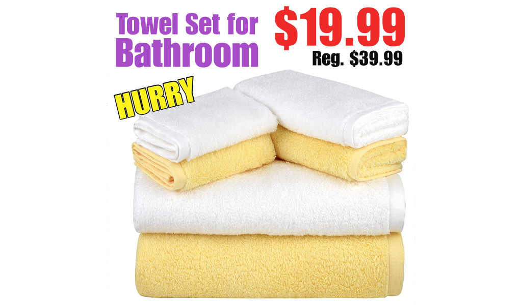 Towel Set for Bathroom Only $19.99 Shipped on Amazon (Regularly $39.99)
