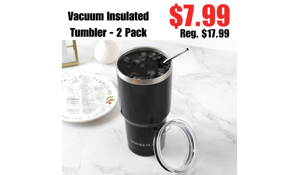 Vacuum Insulated Tumbler - 2 Pack Only $7.99 Shipped on Amazon (Regularly $17.99)