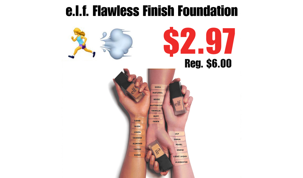 e.l.f. Flawless Finish Foundation Only $2.97 Shipped on Amazon (Regularly $6.00)