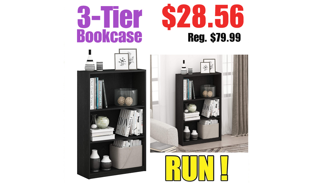 3-Tier Bookcase Only $28.56 Shipped on Amazon (Regularly $79.99)