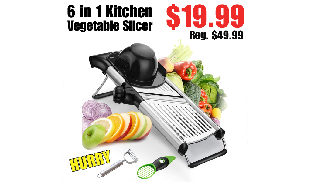 6 in 1 Kitchen Vegetable Slicer Only $19.99 on Amazon (Regularly $49.99)
