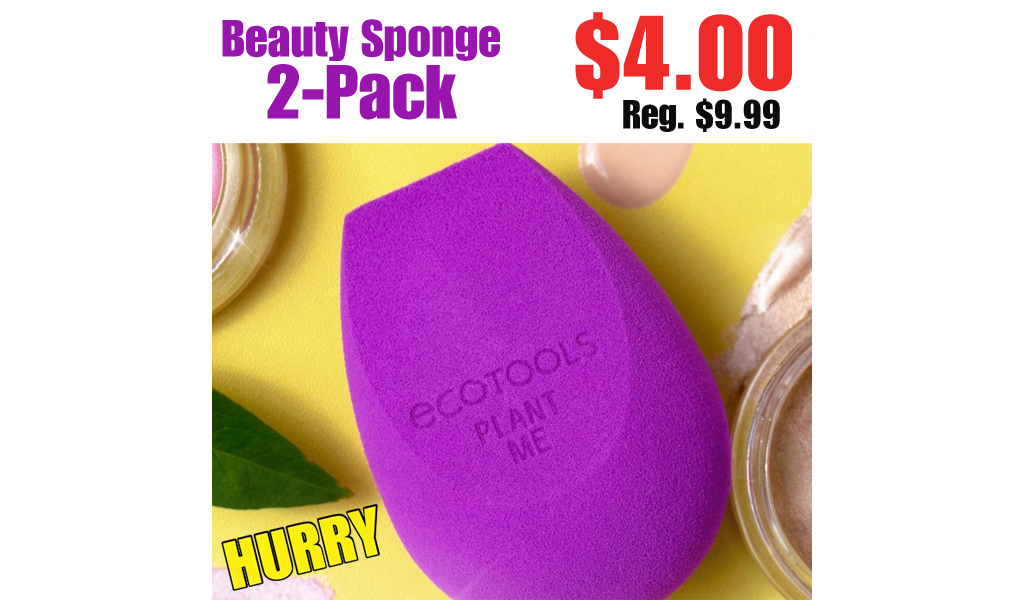 Beauty Sponge 2-Pack Only $4.00 Shipped on Amazon (Regularly $9.99)