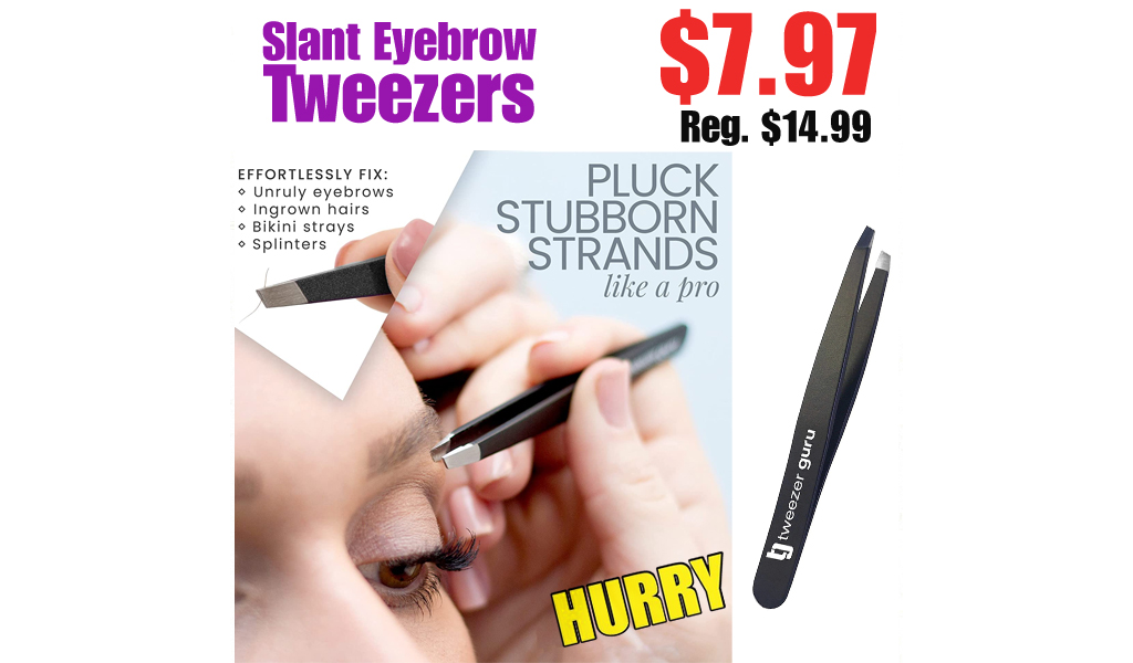 Slant Eyebrow Tweezers Only $7.97 Shipped on Amazon (Regularly $14.99)