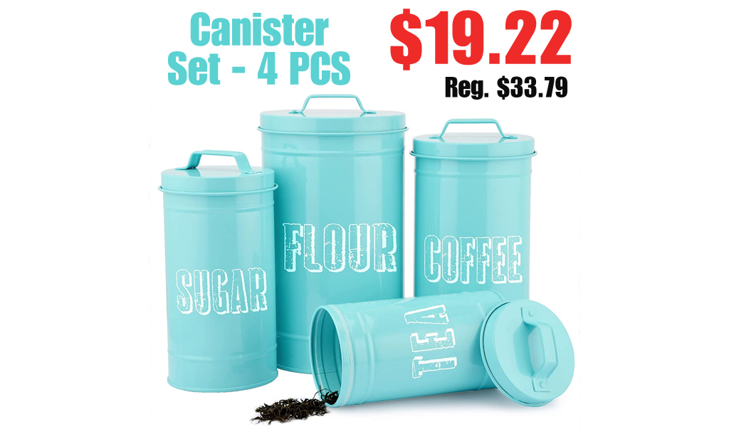 Canister Set - 4 PCS Only $19.22 Shipped on Amazon (Regularly $33.79)