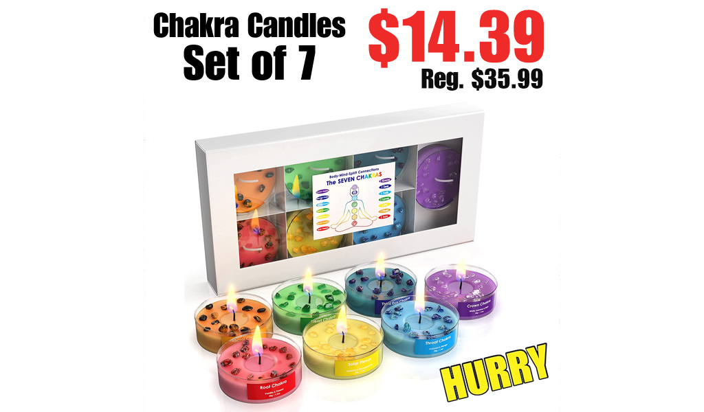 Chakra Candles Set of 7 Only $14.39 on Amazon (Regularly $35.99)