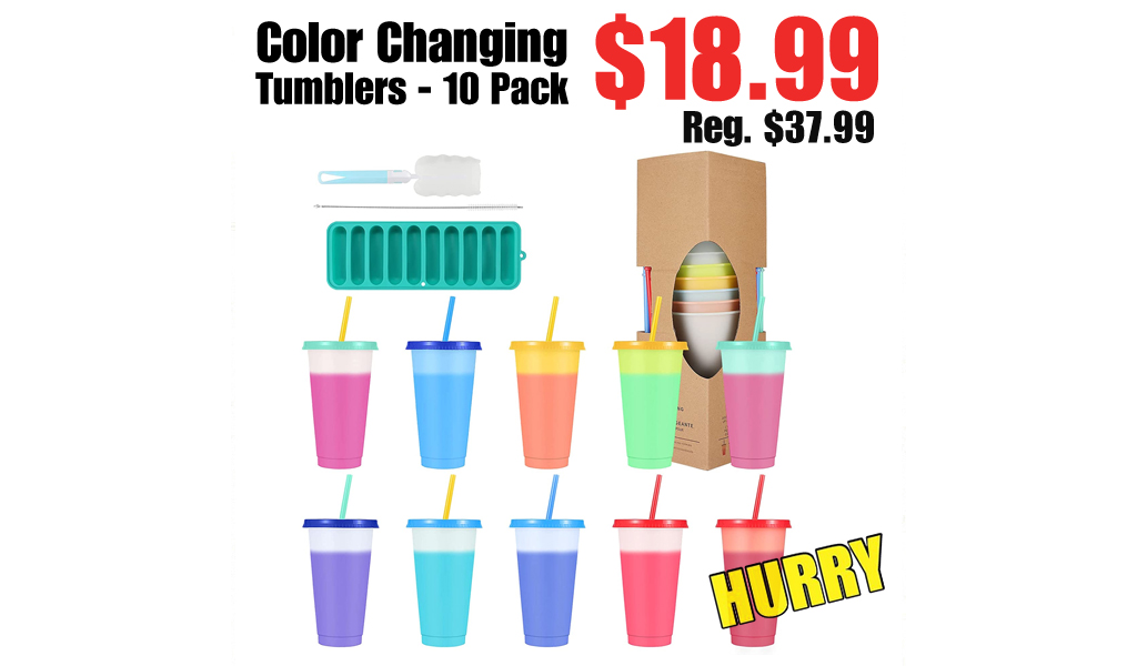 Color Changing Tumblers - 10 Pack Only $18.99 Shipped on Amazon (Regularly $37.99)