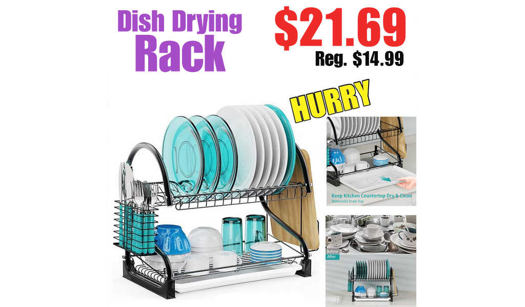 Dish Drying Rack Only $14.99 Shipped on Amazon (Regularly $29.99)